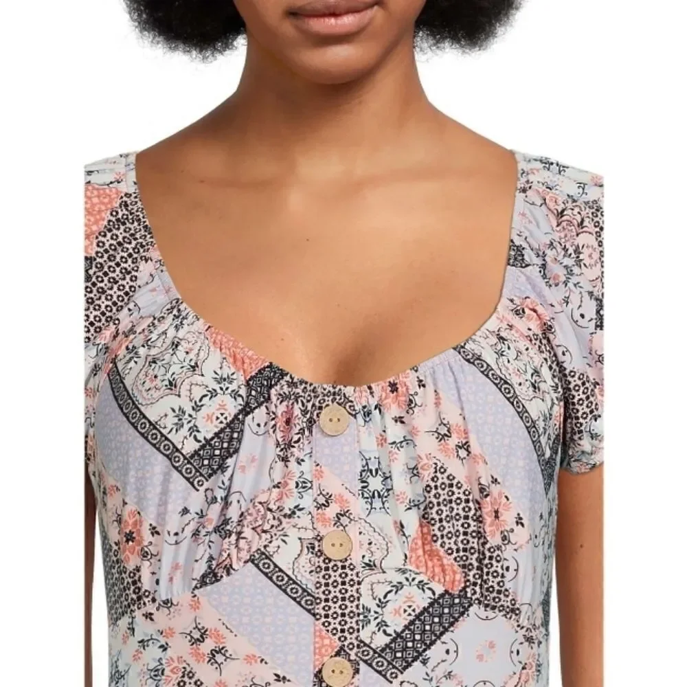 Women’s High Low Midi Floral Print Dress 2-Pack Size XS